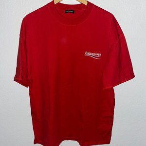 BALENCIAGA Red T-Shirt